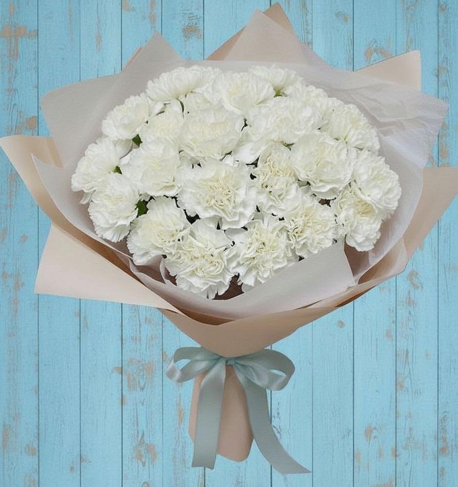 Букет цветов из: Гвоздики в Икряном