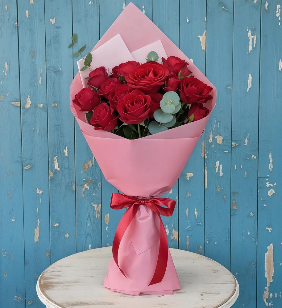 Букет цветов из: Розы в Икряном