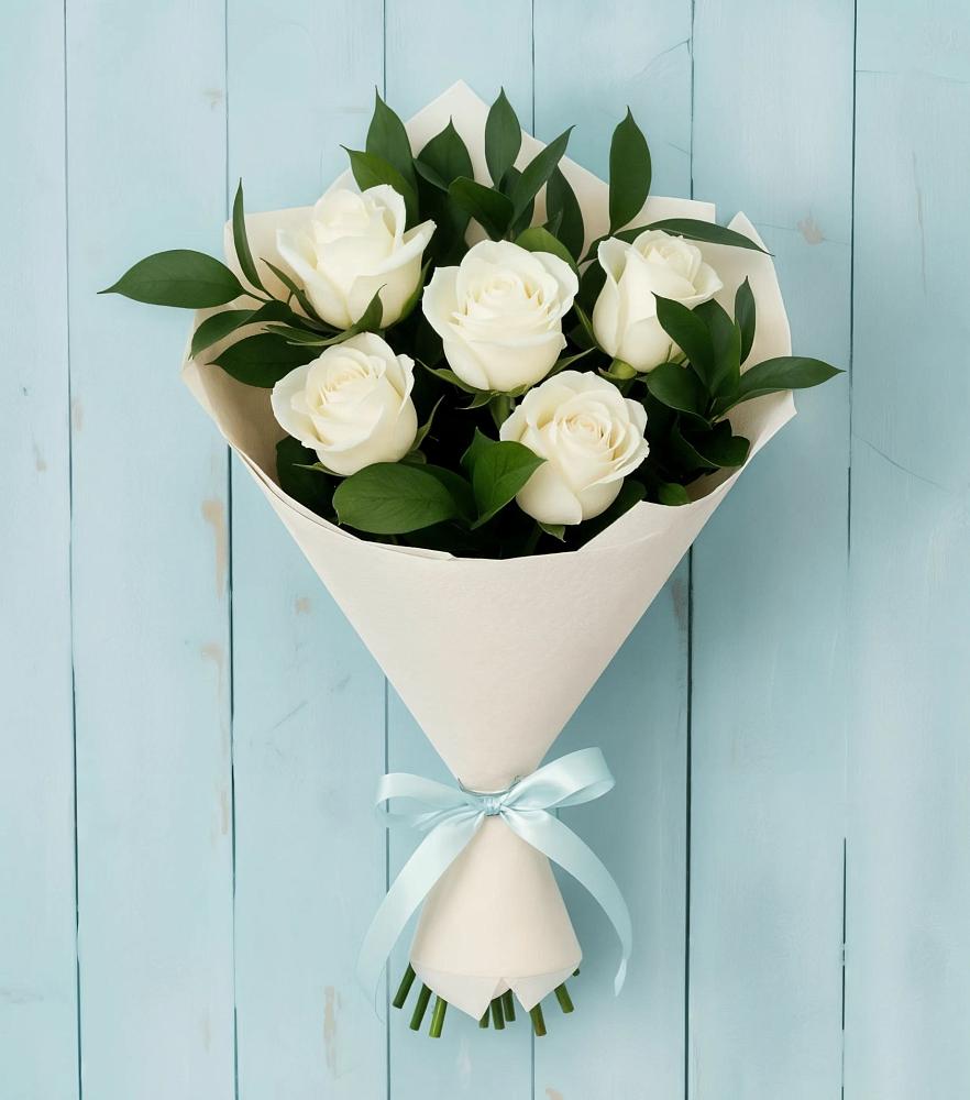 Букет цветов из: Розы в Икряном