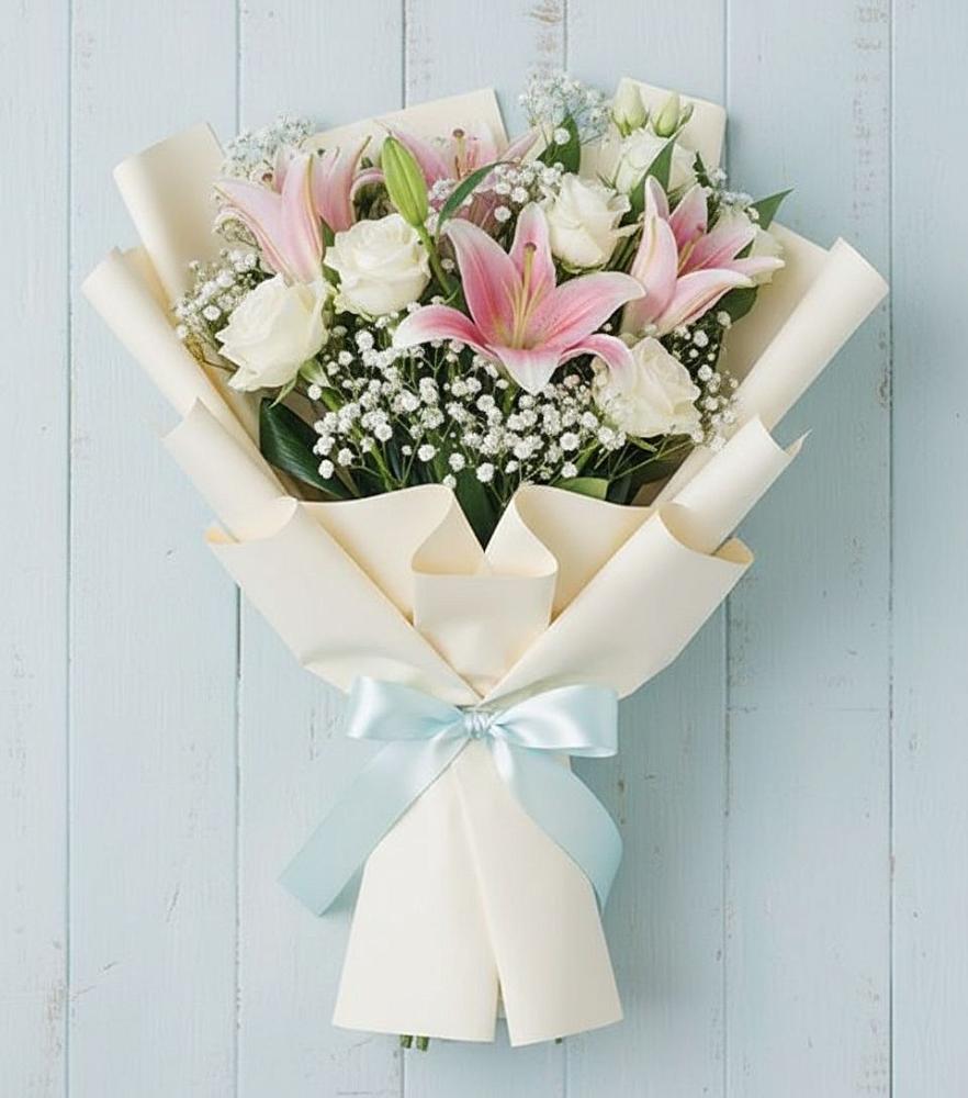 Букет цветов из: Лилии в Икряном