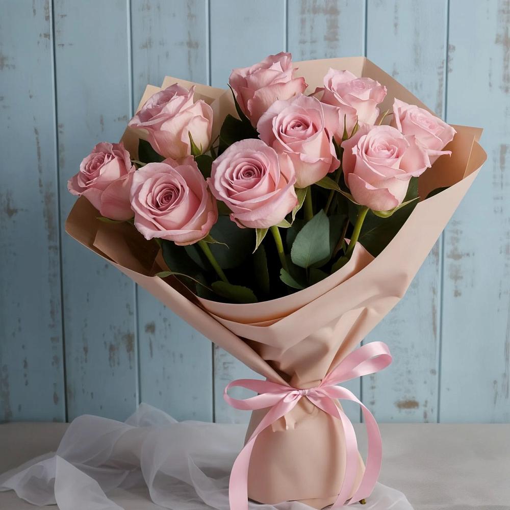 Букет цветов из: Розы в Икряном