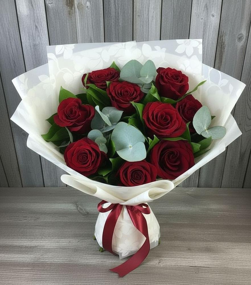 Букет цветов из: Розы в Икряном