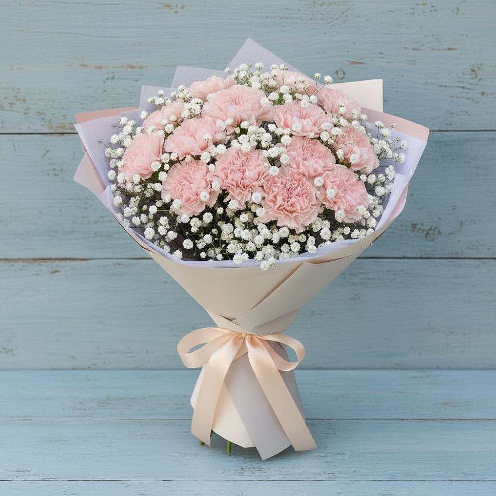 Букет цветов из: Гвоздики в Икряном