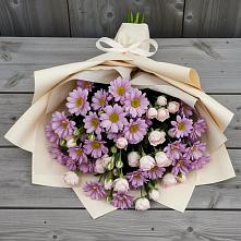 Букет цветов из:  Розы и Хризантемы в Икряном