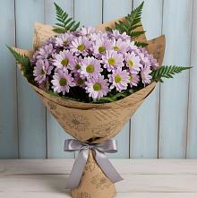 Букет цветов из:  Хризантемы #REPLACE_PRED# Икряном