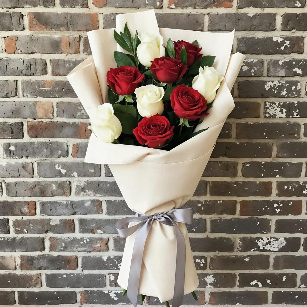 Букет цветов из: Розы в Икряном