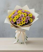 Букет цветов из:  Хризантемы в Икряном