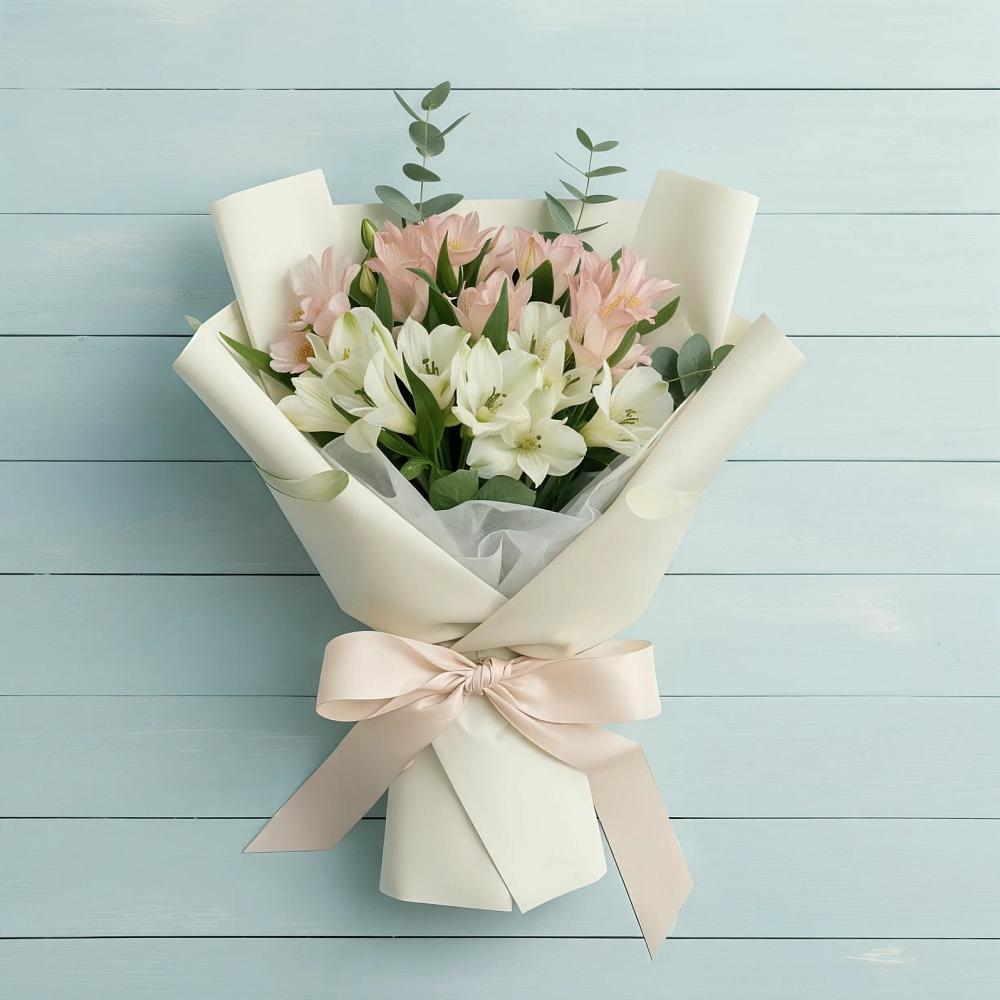 Букет цветов из: Альстромерии в Икряном