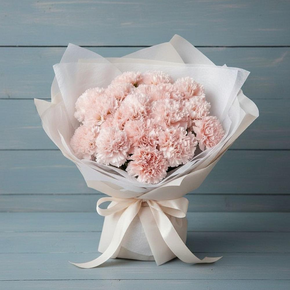 Букет цветов из: Гвоздики в Икряном