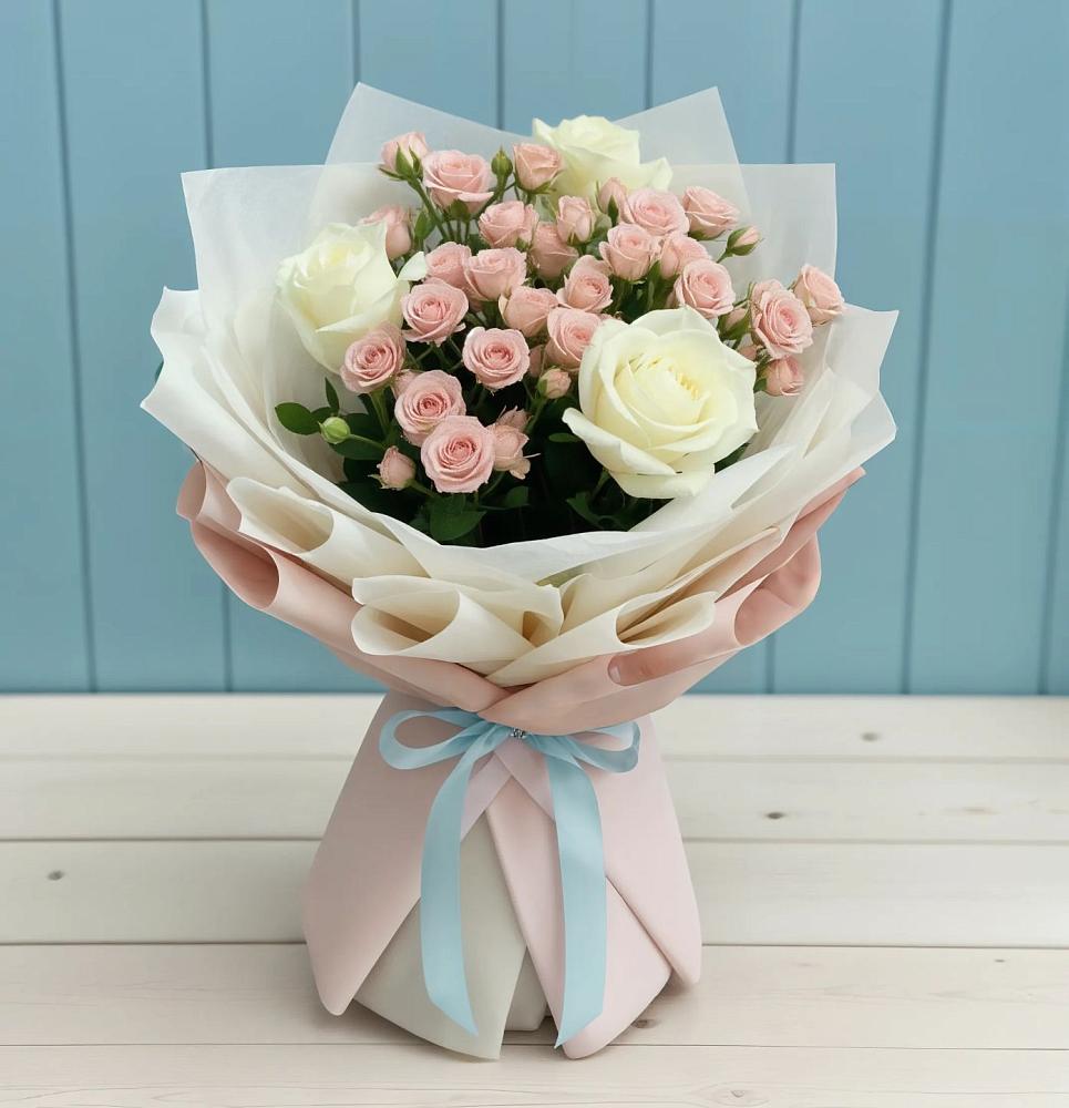 Букет цветов из: Розы в Икряном