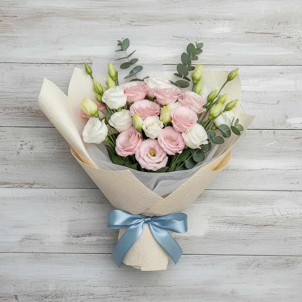 Букет цветов из: Лизиантусы в Икряном