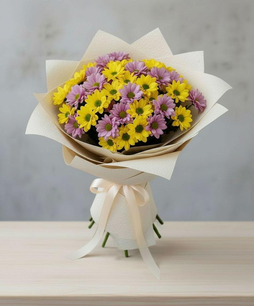 Букет цветов из: Хризантемы в Икряном